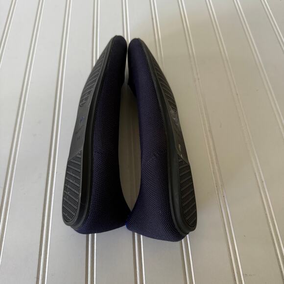 Rothy’s Navy Blue Round Toe Flat shoes size 10.5 - Picture 6 of 11